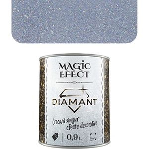 Vopsea cu efect de dune de nisip Magic Effect Diamant C02, pensula inclusa, argintiu, 0.9L