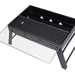 Gratar portabil, 43 x 29 x 23 cm, metal, negru