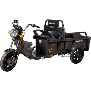 Triciclu electric Evotools Cargo TRCC800, 800W, Viteza 25 Km/h, Autonomie 35-45 Km, negru