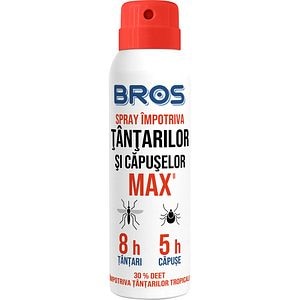 Spray impotriva tantarilor si capuselor BROS Max, 90 ml