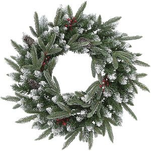 Coronita artificiala Blitzen, 50 cm