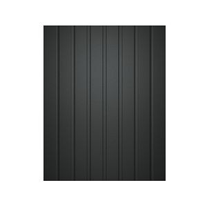 Panou riflaj Wood Class, 1.2 x 12.5 x 270 cm, polimer, negru