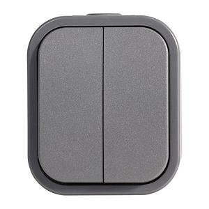 Comutator IP-54, 10A, 250V, gri