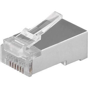 Conector Mufa retea EMOS RJ45 FTP CAT5E, alb