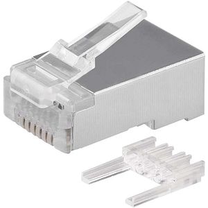 Conector Mufa retea EMOS  RJ45 FTP CAT6, alb