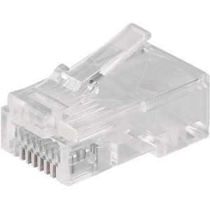 Conector Mufa retea EMOS UTP RJ45 CAT5E, transparent