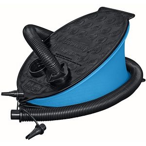 Pompa de picior BESTWAY Air Step, 1.4l, 3 adaptori de valva, plastic, negru/albastru