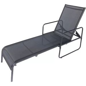 Set 2 sezlonguri pentru gradina KRISTA, gri