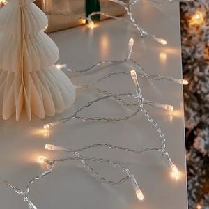 Instalatie de Craciun, 120 LED, iluminare alb cald