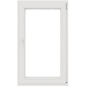 Fereastra termopan PVC, alb, 4 camere, 76 cm x 116 cm, Dreapta, Simpla deschidere