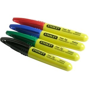 Mini Marker permanent STANLEY Fine Tipe, varf subtire, 72 bucati, multicolor