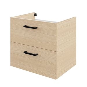 Baza pentru lavoar, suspendata, decor stejar, 60 cm  Pyxis