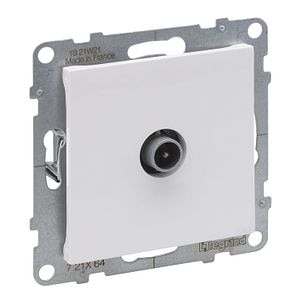 Priza TV tata, conexiune stea, alb