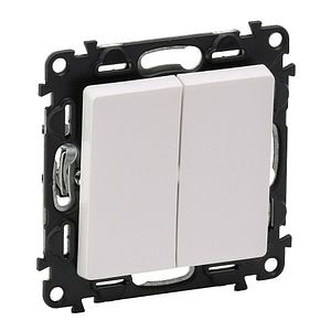 Intrerupator dublu Valena Life, alb