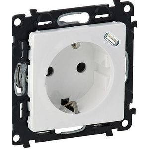 Valena Life Priza 2P+T, inc. USB C, Alb