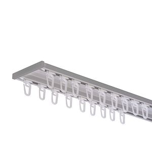 Set sina aluminiu dubla, 2m, alba si accesorii
