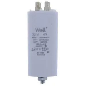 Condensator pornire motor WELL, 400V, 35uF, cu pin