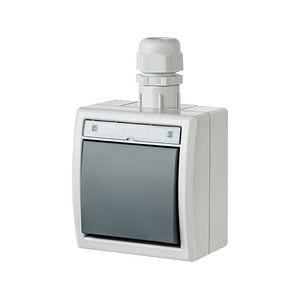 Aquant intrerupator cap scara PT IP65 gri