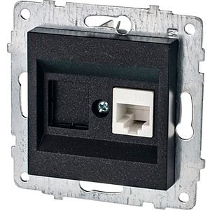 Priza internet OVIVO OV00802, incastrat, interior, Cat6, IP20, negru