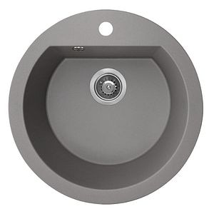 Chiuveta rotunda granit Laveo, 51 cm, gri