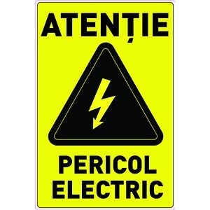 Indicator Pericol Electric, 30x20 cm