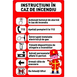 Indicator Instructiuni de incendiu