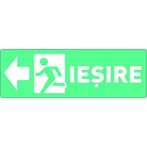 Indicator Sageata Iesire Stanga, 30x10 cm