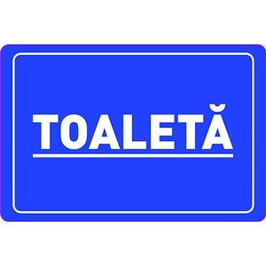 Indicator Toaleta, 14.5x10 cm