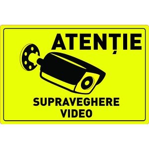 Indicator Supraveghere Video, 30x20 cm