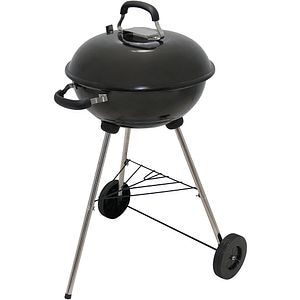 Gratar pe carbuni PAMOLA, D43 cm, 86.5 x 55.5 cm, otel, negru