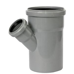 Ramificatie, 110/75 mm, polipropilena, gri