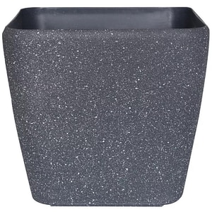 Ghiveci flori VERVE, plastic, D 28 cm, negru