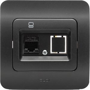 Priza internet ELBI EL0072914, IP20, negru mat