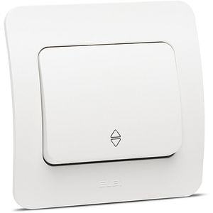 Intrerupator cap-scara ELBI, 1 modul, IP20, alb