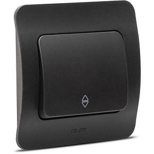 Intrerupator cap-scara ELBI, 1 modul, IP20, negru