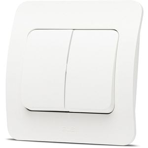 Intrerupator standard ELBI, 1 modul, IP20, alb
