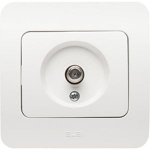 Priza TV ELBI EL0072893, IP20, alb