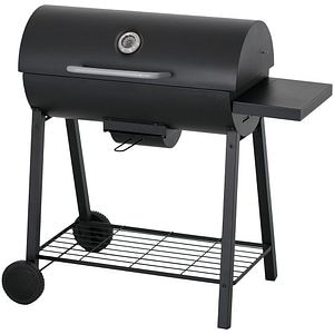 Gratar pe carbuni NATRONA, 56.5 x 95.5 x 101 cm, otel, negru