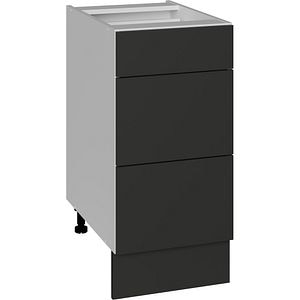 Corp inferior BOEMIA 3 sertare, 40x57x81.5 cm, antracit