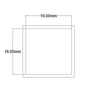 TEAVA PATRATA ALU BRUT 16X16MM 1M