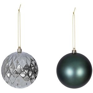 Set globuri brad, 4 bucati, albastru deschis