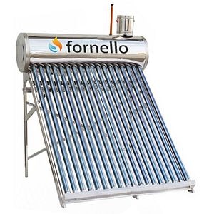 Panou solar nepresurizat FORNELLO, 18 tuburi, volum rezervor 150l