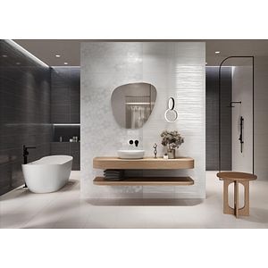 Faianta Calvano Glossy, gri, 29.7 x 60 cm, grosime 8 mm, 1.25 mp/cutie