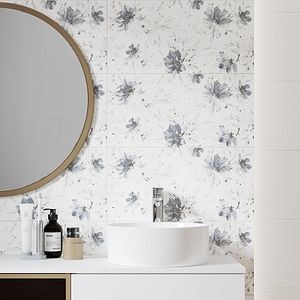 Faianta interior Floral Landscape Motive, 29.8 x 59.8 cm, 1.25 mp/cutie, alb