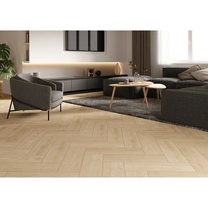 Gresie Cersanit Dorfwood, crem, interior/exterior, 60 x 18.5 cm, 1 mp/cutie, PEI 3