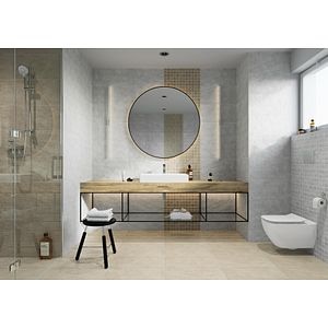 Gresie Cersanit Pietra, gri deschis, interior/exterior, 60 x 30 cm, 1.6 mp/cutie, PEI 5