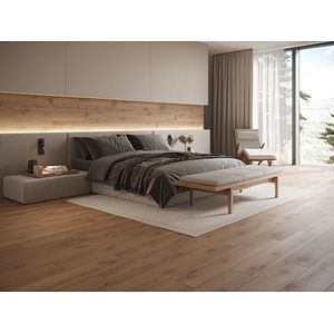 Gresie interior/exterior Cersanit Ambre wood, bej, 120 x 20 cm, suprafata 1,19 mp, PEI 3
