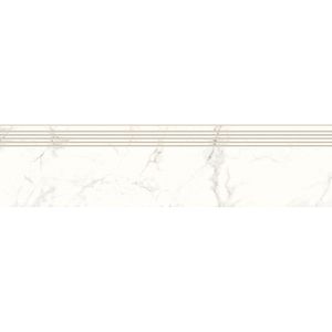 Gresie exterior/interior Calacatta Mild Stone, 29.8 x 119.8 cm, 0.71 mp/cutie, alb