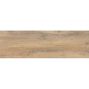 Gresie interior/exterior Cersanit Stampwood, maro, 60 x 18.5 cm, suprafata 1 mp, PEI 4