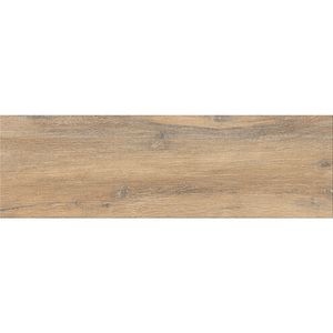 Gresie interior/exterior Cersanit Stampwood, maro, 60 x 18.5 cm, suprafata 1 mp, PEI 4